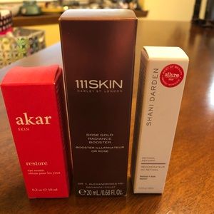 Bundle of skin care items.